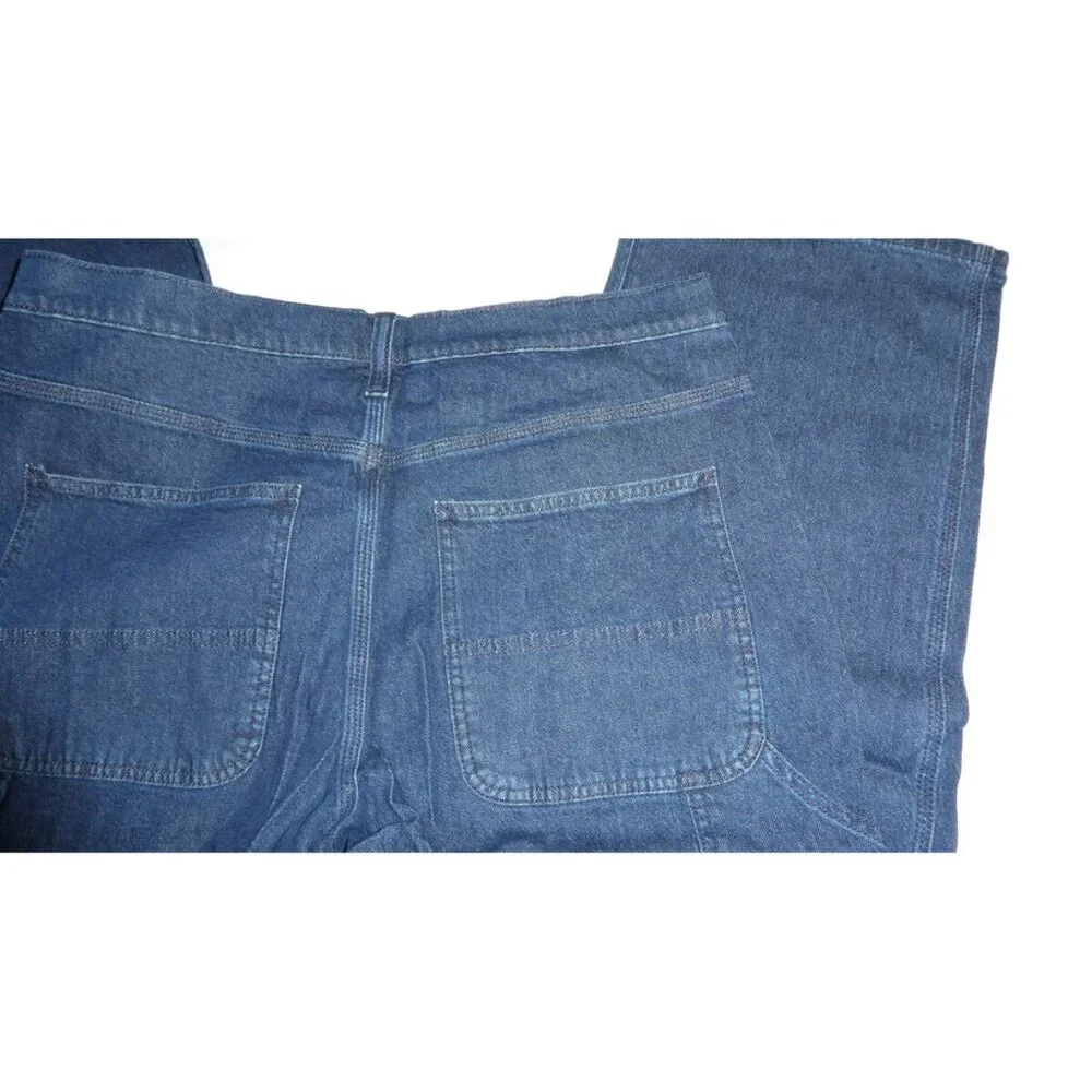 Gap Mid Rise 90s Loose Carpenter Jeans - Dark Blue - Picture 5 of 15